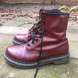 Maroon Dr. Martens